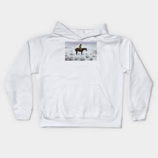 The Herd Boy by Frederic Remington Kids Hoodie